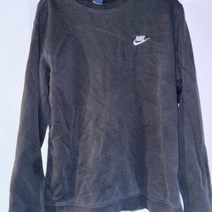 Nike Black Crewneck Sweatshirt with White Swoosh